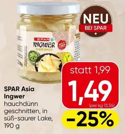Spar Spar asia ingwer Angebot