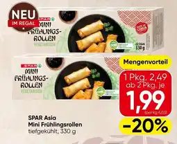 Spar Spar asia mini frühlingsrollen Angebot