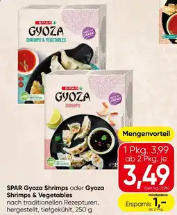 Spar SPAR Gyoza Shrimps oder Gyoza Shrimps & Vegetables Angebot