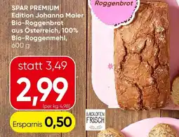Spar Spar premium edition johanna maier bio-roggenbrot Angebot