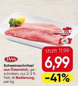 Spar Schweinsschnitzel Angebot