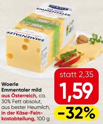 Spar Woerle Emmentaler mild Angebot