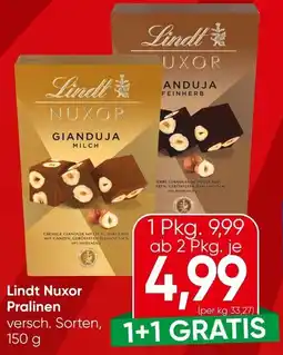 Spar Lindt Nuxor Pralinen Angebot
