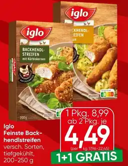 Spar Iglo Feinste Back- hendlstreifen Angebot