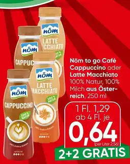 Spar Nöm to go Café Cappuccino oder Latte Macchiato Angebot