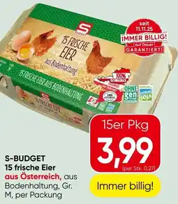 Spar S-BUDGET 15 frische Eier Angebot
