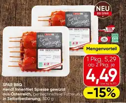 Spar Spar hendl innenfilet spiesse gewürzt aus österreich Angebot