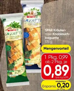 Spar Spar kräuter- oder knoblauch- baguette Angebot