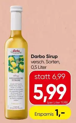 Spar Darbo Sirup Angebot