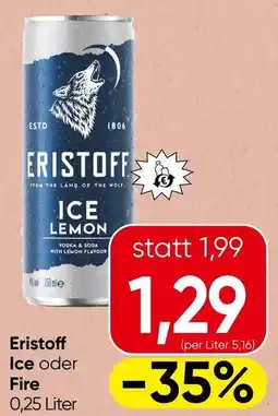 Spar Eristoff Ice oder Fire Angebot