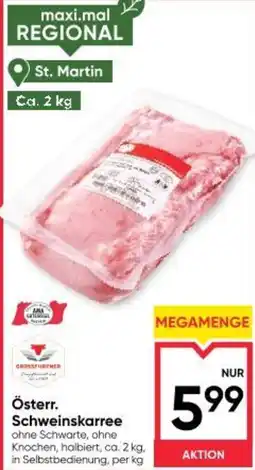 Maximarkt Österr. schweinskarree Angebot