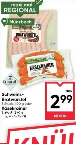 Maximarkt Schweins- Bratwürstel Angebot