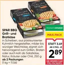 Maximarkt Spar bbq grill- und bratkäse Angebot