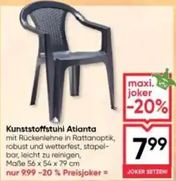 Maximarkt Kunststoffstuhl Atlanta Angebot