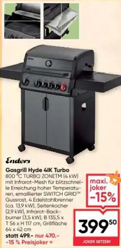 Maximarkt Gasgrill Hyde 4IK Turbo 800 °C Angebot