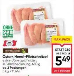 Maximarkt Österr. hendl-filetschnitzel Angebot