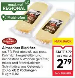 Maximarkt Almsenner Bierkäse Angebot