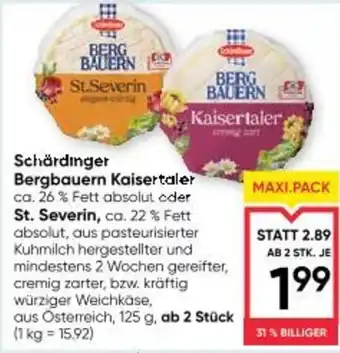 Maximarkt Schärdinger bergbauern kaisertaler Angebot