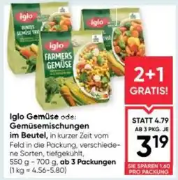 Maximarkt Iglo gemüse ode: gemüsemischungen im beutel Angebot