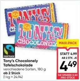 Maximarkt Tony's Chocolonely Tafelschokolade Angebot