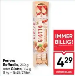 Maximarkt Ferrero Raffaello oder Giotto Angebot