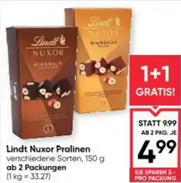 Maximarkt Lindt Nuxor Pralinen Angebot