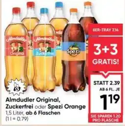 Maximarkt Almdudler original, zuckerfrei oder spezi orange Angebot