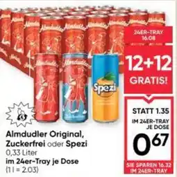 Maximarkt Almdudler Original, Zuckerfrei oder Spezi Angebot