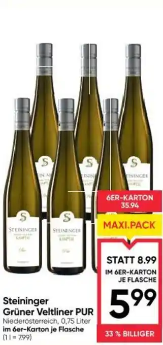 Maximarkt Steininger grüner veltliner pur Angebot