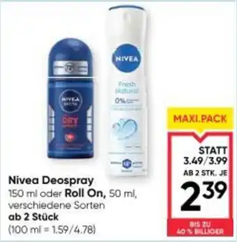 Maximarkt Nivea deospray Angebot