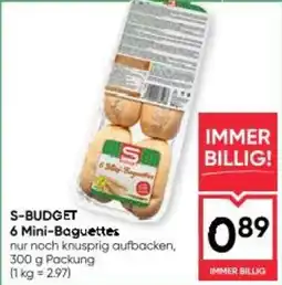 Maximarkt S-budget 6 mini-baguettes Angebot