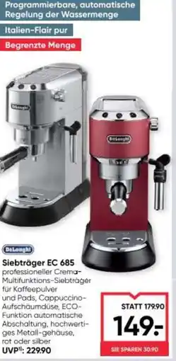 Maximarkt Siebträger EC 685 Angebot