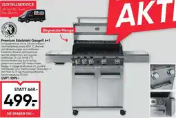 Maximarkt Premium Edelstahl Gasgrill 4+1 Angebot