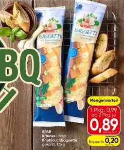 Eurospar SPAR Kräuter- oder Knoblauchbaguette gekühlt Angebot