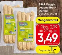 Eurospar SPAR Veggie vegane Brat- würstel Angebot