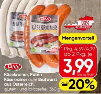 Käsekrainer, puten käsekrainer oder bratwurst aus österreich