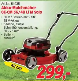 Zgonc Akku-mulchmäher ge-cm 36/48 li m solo Angebot