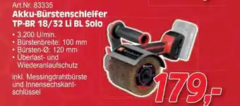 Zgonc Akku-bürstenschleifer tp-br 18/32 li bl solo Angebot