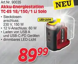 Zgonc Akku-energiestation tc-es 18/150/1 li solo Angebot