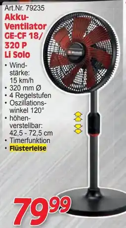 Zgonc Akku- ventilator ge-cf 18/ 320 p Angebot