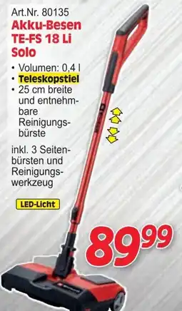 Zgonc Akku-besen te-fs 18 li solo Angebot