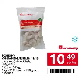 Economy vannamei garnelen 13/15