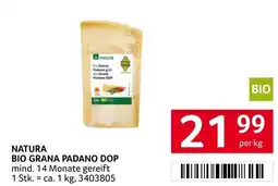 Transgourmet Natura bio grana padano dop Angebot