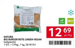 Transgourmet Natura bio burger rote linsen vegan Angebot