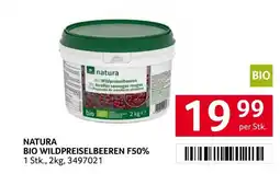 Transgourmet Natura bio wildpreiselbeeren f50% Angebot