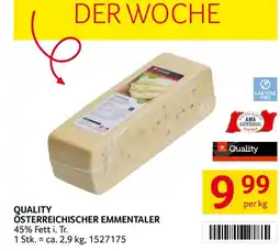Transgourmet Quality österreichischer emmentaler Angebot