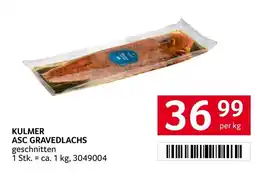Transgourmet Kulmer asc gravedlachs geschnitten Angebot