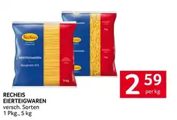Transgourmet Recheis eierteigwaren Angebot