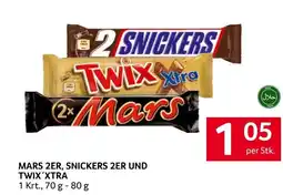 Transgourmet Mars 2er, snickers 2er u twix'xtra nd Angebot