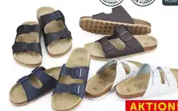 Interspar Rubin Damen Leder-Fußbettpantoffel Angebot